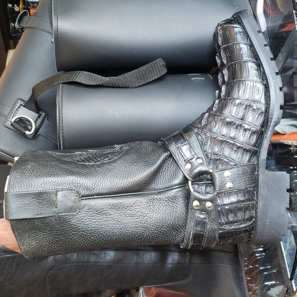 Alligator Biker Boots - Picture 2 of 5